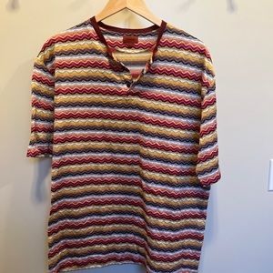 Vintage Missoni T Shirt Boho Hippie Style